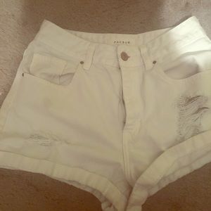 PacSun Mom Shorts High Rise Distressed 26